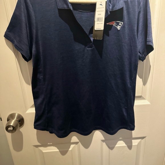 NWT Tommy Bahama  NFL Patriots Women’s Polo Island Zone Small Patriots Blue$99.5 - Picture 5 of 9